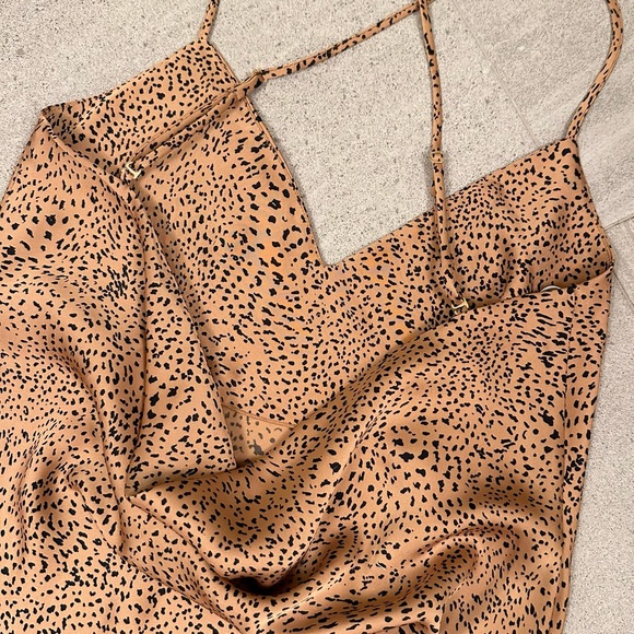 Aritzia Babaton Bellamy Cheetah Slip Dress - Picture 6 of 10